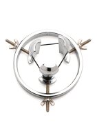 XR Brands Forced Spread Anal Explorer aus Edelstahl