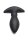 Thunder Plugs Rim Slide Sliding Ring Silicone Butt Plug Black