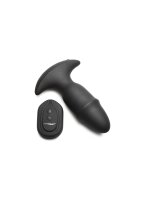 Thunder Plugs Butt Slider Sliding Ring Silicone Missile Plug Black