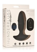 Thunder Plugs Butt Slider Sliding Ring Silicone Missile Plug Black