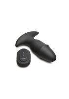 Thunder Plugs Butt Slider Sliding Ring Silicone Missile Plug Black
