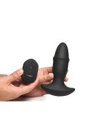 Thunder Plugs Butt Slider Sliding Ring Silicone Missile Plug Black