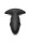 Thunder Plugs Butt Slider Sliding Ring Silicone Missile Plug Black