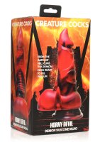 XR Brands Devil Demon Dildo red