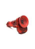 XR Brands Devil Demon Dildo red