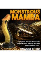 XR Brands Snake Dildo gold