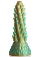 XR Brands Stegosaurus-Kaktus-Reptil Silikon Dildo gr&uuml;n