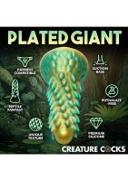 XR Brands Stegosaurus-Kaktus-Reptil Silikon Dildo gr&uuml;n