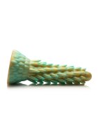 XR Brands Stegosaurus-Kaktus-Reptil Silikon Dildo gr&uuml;n