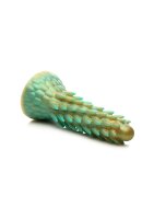 XR Brands Stegosaurus-Kaktus-Reptil Silikon Dildo gr&uuml;n