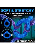 XR Brands Poseidons Octo penis ring made of silicone blue