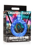 XR Brands Poseidons Octo penis ring made of silicone blue