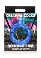 XR Brands Poseidons Octo penis ring made of silicone blue
