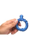 XR Brands Poseidons Octo penis ring made of silicone blue