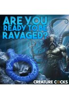XR Brands Poseidons Octo penis ring made of silicone blue