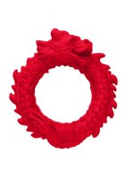 XR Brands Rise of the Dragon Penisring aus Silikon rot