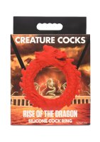 XR Brands Rise of the Dragon silicone cock ring red