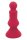 Sectret kisses rosebud anal plug red 4.1 cm