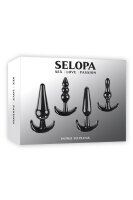 Selopa Analplug Einf&uuml;hrungsset schwarz