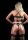 4PC Garter Lingerie Set Black S/M - L/XL