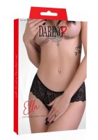 Ella crotchless cheeky panty Black S/M - L/XL