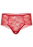 Ella crotchless cheeky panty Red S/M - L/XL