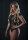 Floral Lace and Mesh Teddy  Black S/M - L/XL