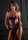 Heart Lace Teddy with Jewel Purple S/M - L/XL