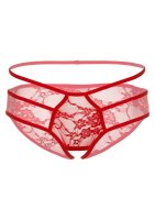 Jade crotchless bikini panty Red S/M - L/XL