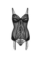 Lace Cami Corset with string Black S - XL