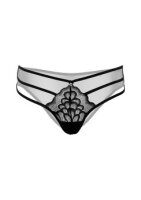 Lace string with straps Black S/M - XL/XXL