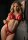 Peek-a-boo Ruffle Bra & Panty Red S/M