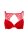 Push Up bra with racerback Red 75B - 90D