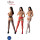 Passion S029 Strip Panty Red One Size