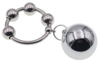 MenSteel Metal Ring with 1 Weight Hanger Ball Small