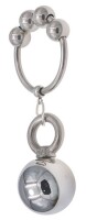 MenSteel Metal Ring with 1 Weight Hanger Ball Small