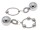 MenSteel Metal Ring with 1 Weight Hanger Ball Small