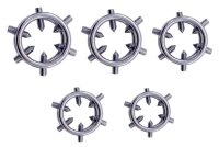 MenSteel Cock Rings with 6 Spikes XXL