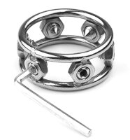 MenSteel Metal Cockring with Steel Spikes Small