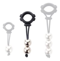 KINKgear Metal Beads Ring Testicle Weight Medium