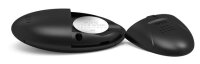 Kinky Puppy Vibrating Plug with White Tail Curve 9 x 3.7cm | Tail 30cm