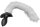 Kinky Puppy Vibrating Plug with White Tail Curve 9 x 3.7cm | Tail 30cm