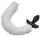 Kinky Puppy Vibrating Plug with White Tail Curve 9 x 3.7cm | Tail 30cm