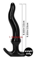Deepleasure Plug Ondulo S 21 cm x 4 cm schwarz