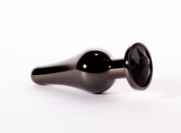 X-MEN Secret Shine Metall Analplug S Kristall Schwarz