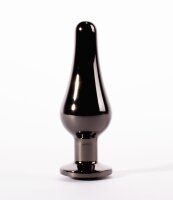 X-MEN Secret Shine Metall Analplug S Kristall Schwarz