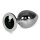 Lovetoy Analplug Metall schwarzer Kristall L