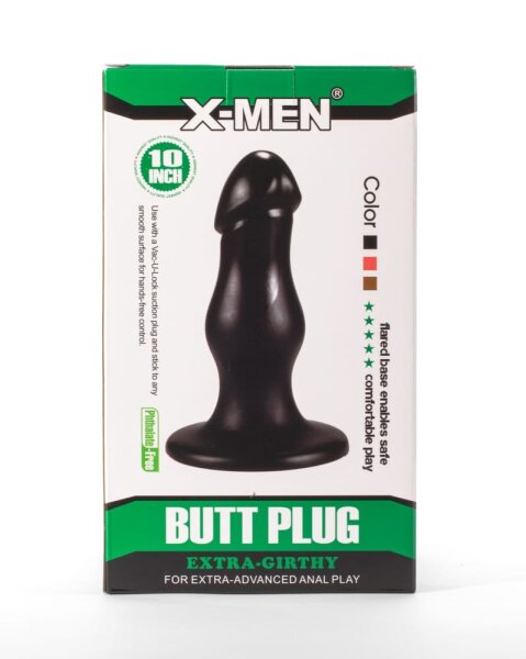 X-Men Analplug Extra Girthy Schwarz II