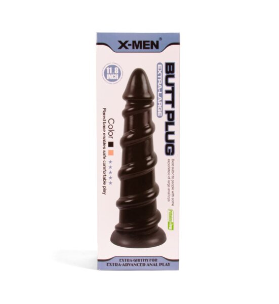X-MEN Analplug Schwarz 7 cm