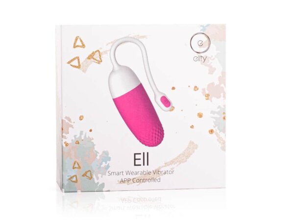 Elity App gesteuertes Vibrationseii Ell Wei&szlig; Pink